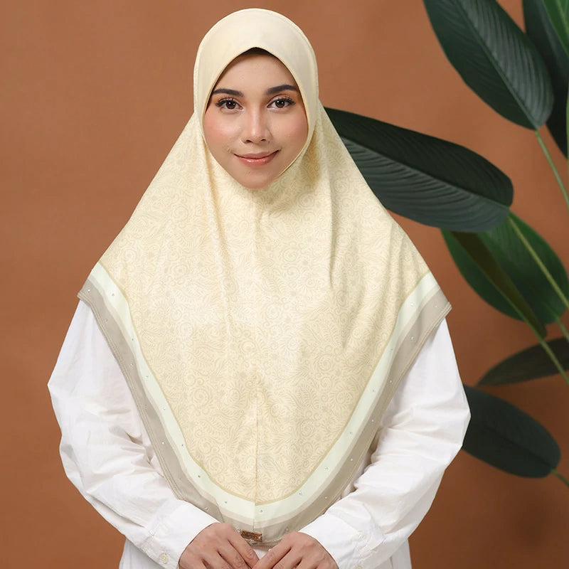 yellow Full Coverage Chest hijab scarf