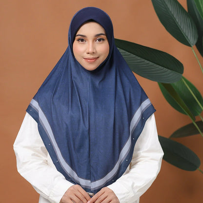 blue Full Coverage Chest scarf