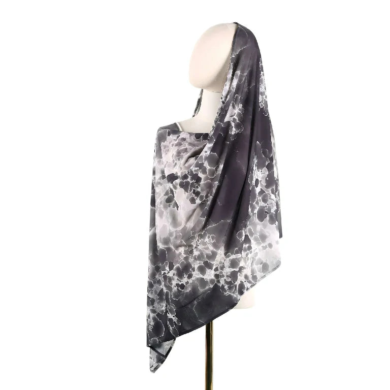 Wholesale Legant Watercolor Floral Hijab Scarf for Women Soft Large Square Shawl