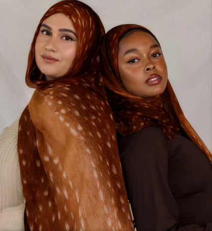 Wholesale Leopard Print Modal Hijab Lightweight Animal Print Scarf for Women