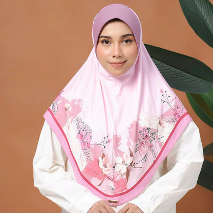 pink Chiffon hijab scarf