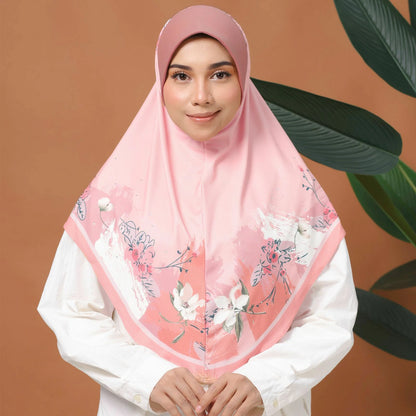 pink Chiffon hijab scarf