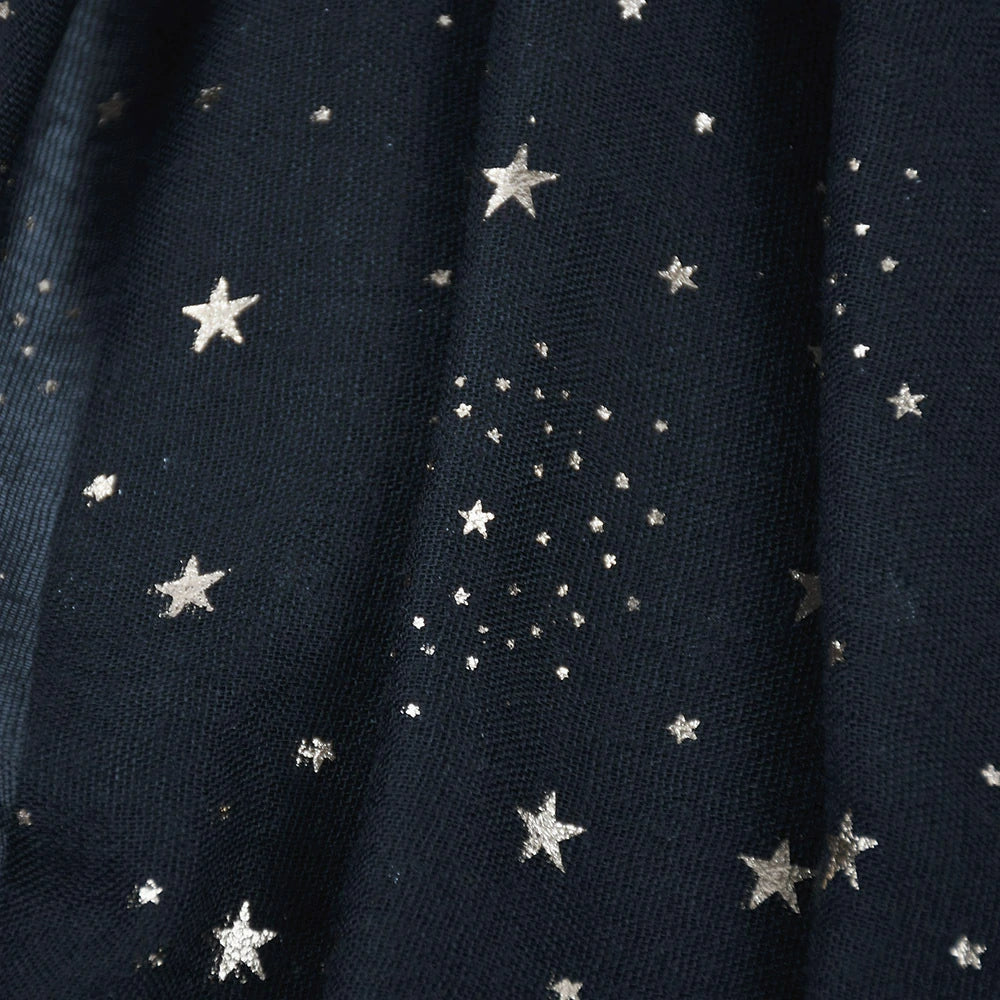 Wholesale Lightweight Gold Foil Star Scarf Bronzing Starry Print Shawl