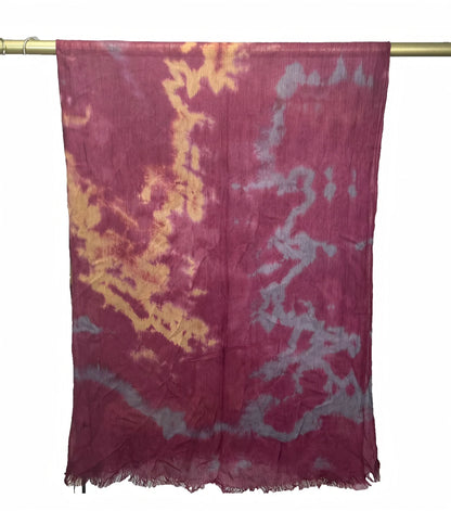 Wholesale Lightweight Marble Print Shawl Elegant Frayed Edges