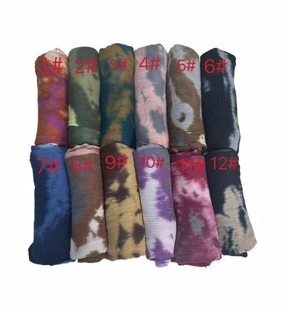 Wholesale Lightweight Marble Print Shawl Elegant Frayed Edges