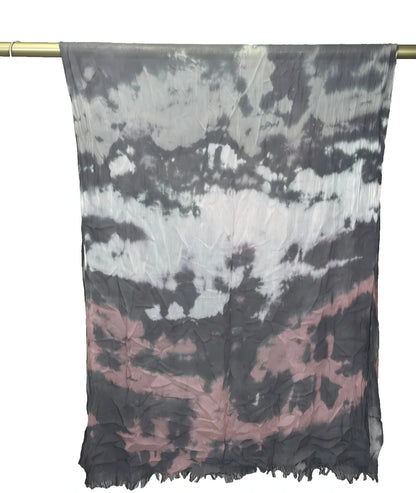 Wholesale Lightweight Marble Print Shawl Elegant Frayed Edges