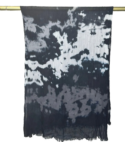 Wholesale Lightweight Marble Print Shawl Elegant Frayed Edges