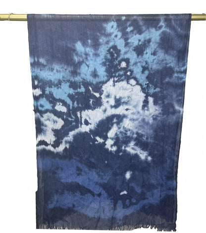 Wholesale Lightweight Marble Print Shawl Elegant Frayed Edges
