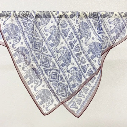 Wholesale Lightweight Polyester Sheer Fabric Square Scarf  Women