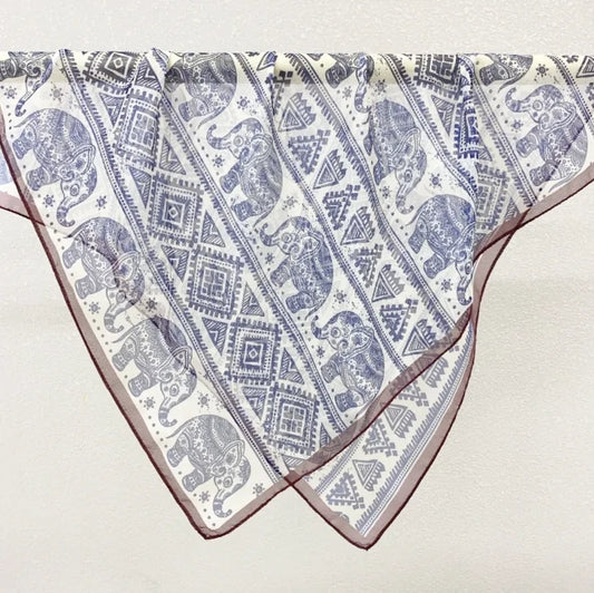 Wholesale Lightweight Polyester Sheer Fabric Square Scarf  Women