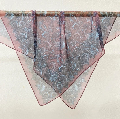 Wholesale Lightweight Polyester Sheer Fabric Square Scarf  Women