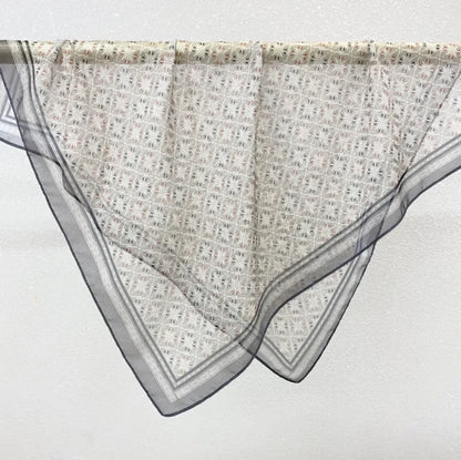 Wholesale Lightweight Polyester Sheer Fabric Square Scarf  Women