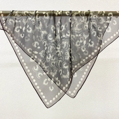 Wholesale Lightweight Polyester Sheer Fabric Square Scarf  Women