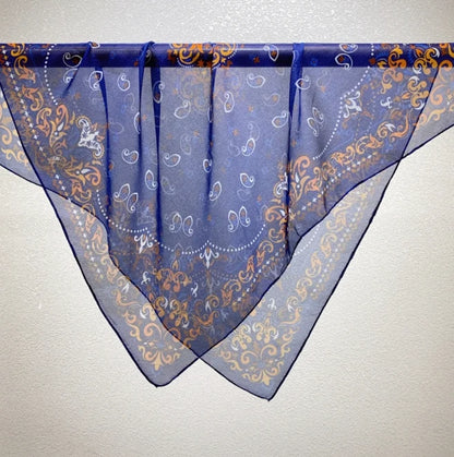 Wholesale Lightweight Polyester Sheer Fabric Square Scarf  Women