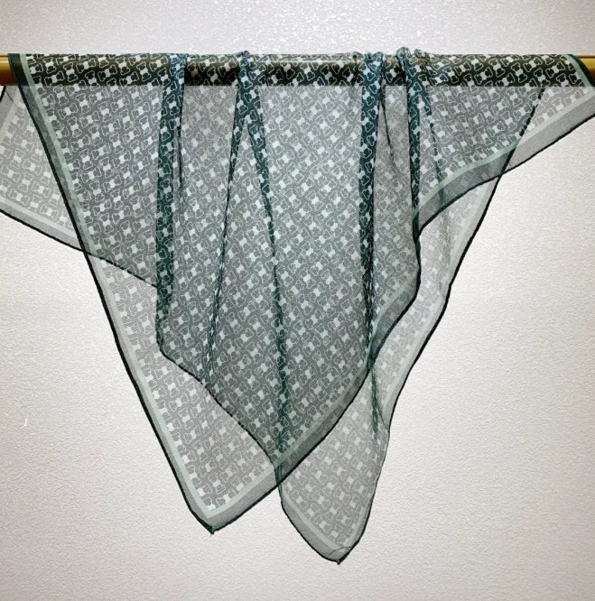 Wholesale Lightweight Polyester Sheer Fabric Square Scarf  Women