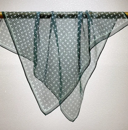 Wholesale Lightweight Polyester Sheer Fabric Square Scarf  Women