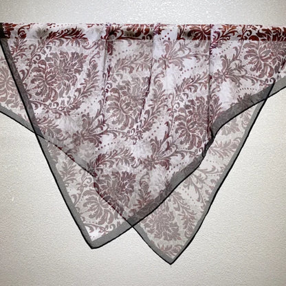 Wholesale Lightweight Polyester Sheer Fabric Square Scarf  Women