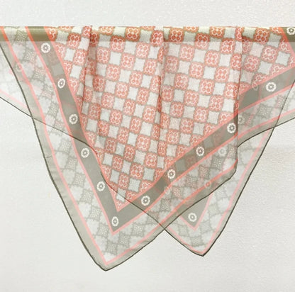 Wholesale Lightweight Polyester Sheer Fabric Square Scarf  Women
