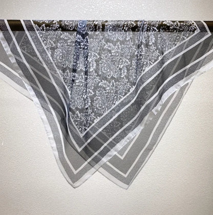 Wholesale Lightweight Polyester Sheer Fabric Square Scarf  Women