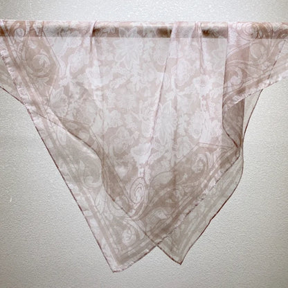 Wholesale Lightweight Polyester Sheer Fabric Square Scarf  Women