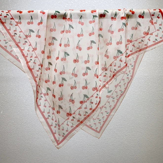 Wholesale Lightweight Polyester Sheer Fabric Square Scarf  Women