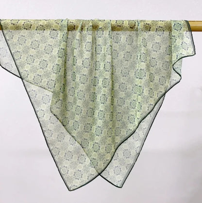 Wholesale Lightweight Polyester Sheer Fabric Square Scarf  Women