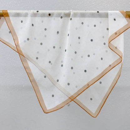 Wholesale Lightweight Polyester Sheer Fabric Square Scarf  Women