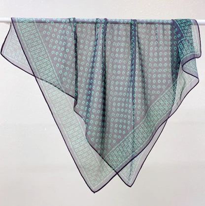 Wholesale Lightweight Polyester Sheer Fabric Square Scarf  Women