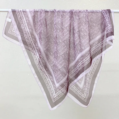 Wholesale Lightweight Polyester Sheer Fabric Square Scarf  Women