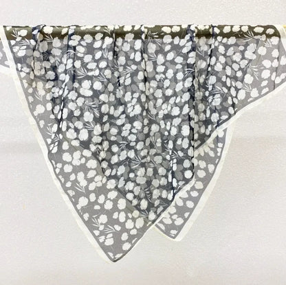 Wholesale Lightweight Polyester Sheer Fabric Square Scarf  Women