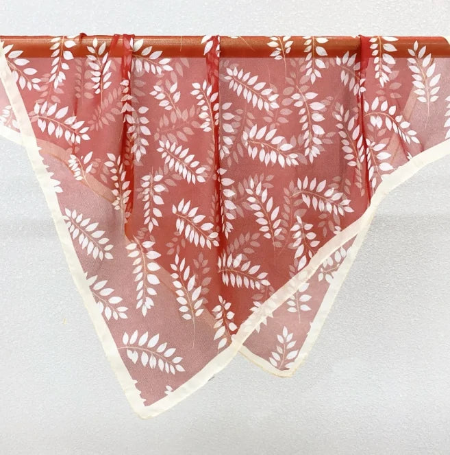 Wholesale Lightweight Polyester Sheer Fabric Square Scarf  Women