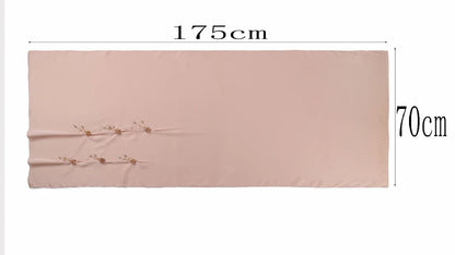 Wholesale Luxury Chiffon Crystal Embellished Hijab with Rose Gold Flowers