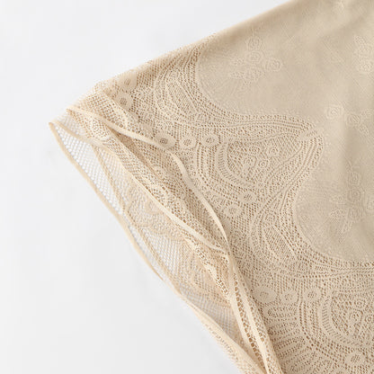 Wholesale Luxury Floral Lace Triangle Shawl Fringes Wedding Evening Dresses