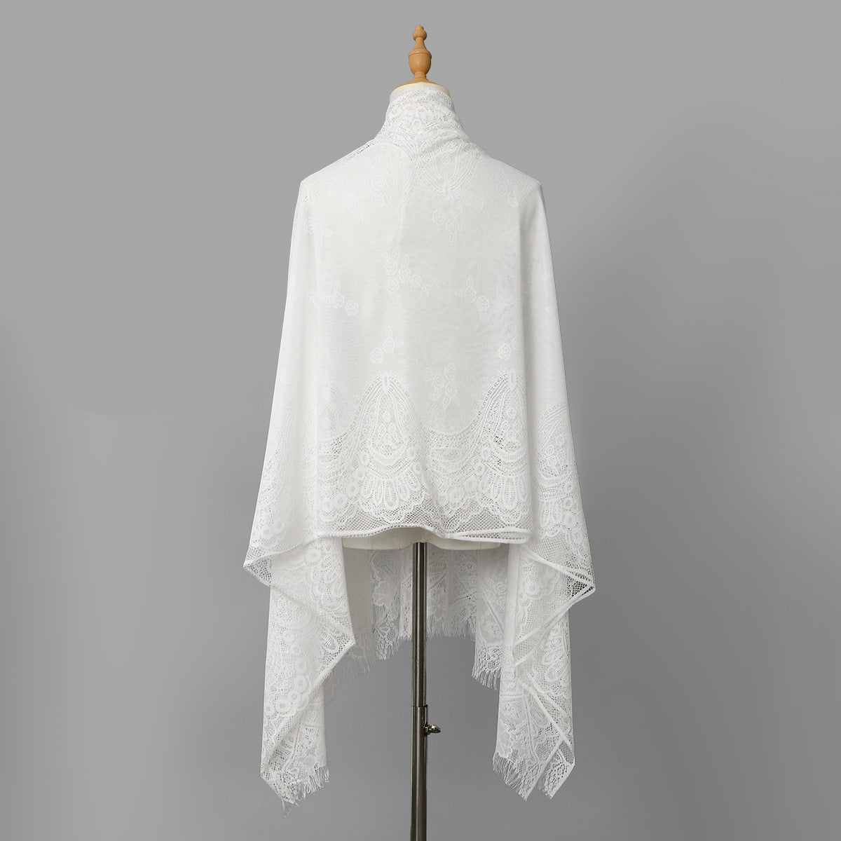 Wholesale Luxury Floral Lace Triangle Shawl Fringes Wedding Evening Dresses