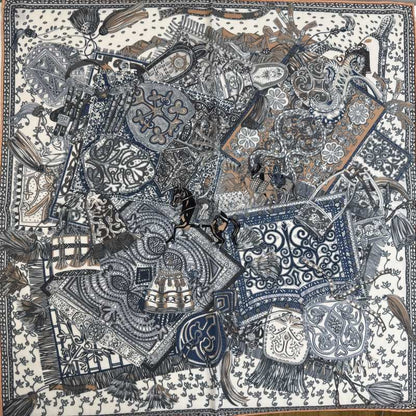 Wholesale Luxury Paisley Digital Print Scarf Vintage Pocket Square