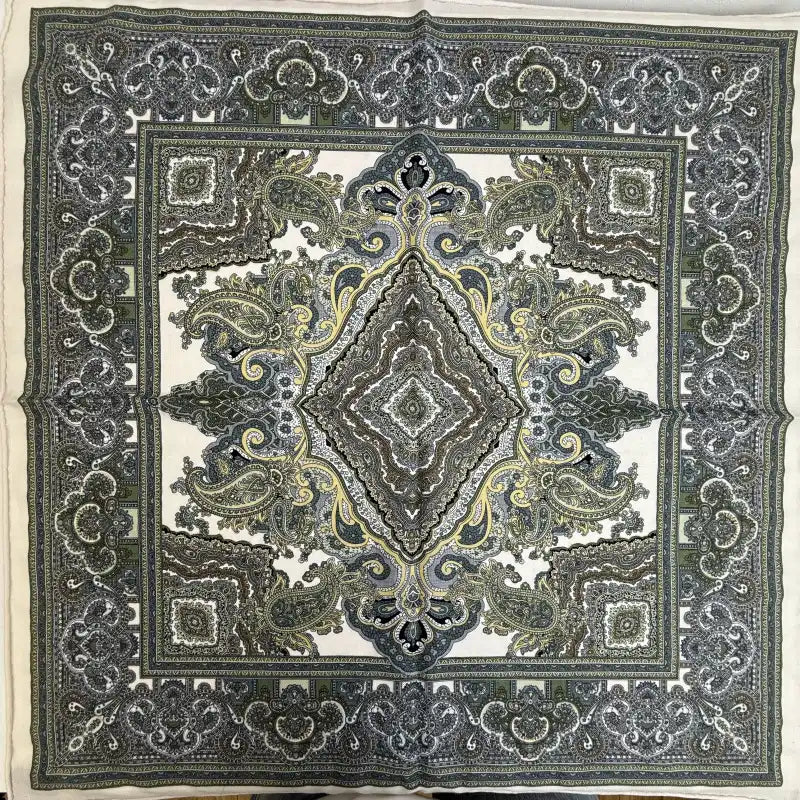 Wholesale Luxury Paisley Digital Print Scarf Vintage Pocket Square