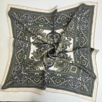 Wholesale Luxury Paisley Digital Print Scarf Vintage Pocket Square