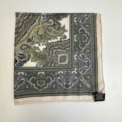 Wholesale Luxury Paisley Digital Print Scarf Vintage Pocket Square