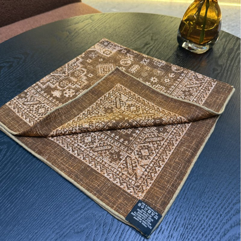 Wholesale Luxury Paisley Digital Print Scarf Vintage Pocket Square