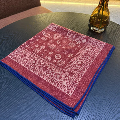 Wholesale Luxury Paisley Digital Print Scarf Vintage Pocket Square