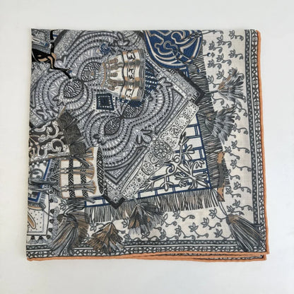 Wholesale Luxury Paisley Digital Print Scarf Vintage Pocket Square