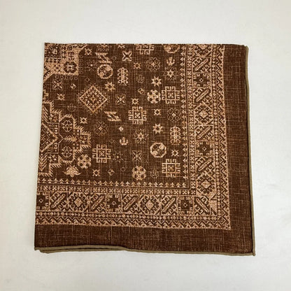 Wholesale Luxury Paisley Digital Print Scarf Vintage Pocket Square