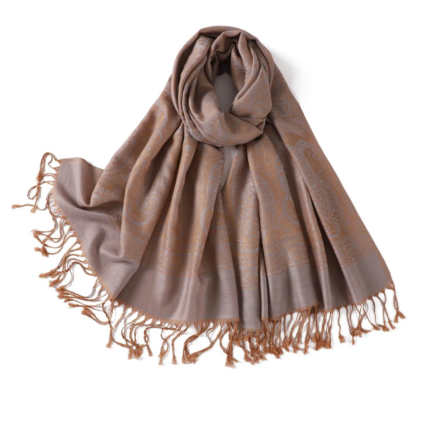 Wholesale Luxury Paisley Shawls Bulk Pack Jacquard Pashmina Women