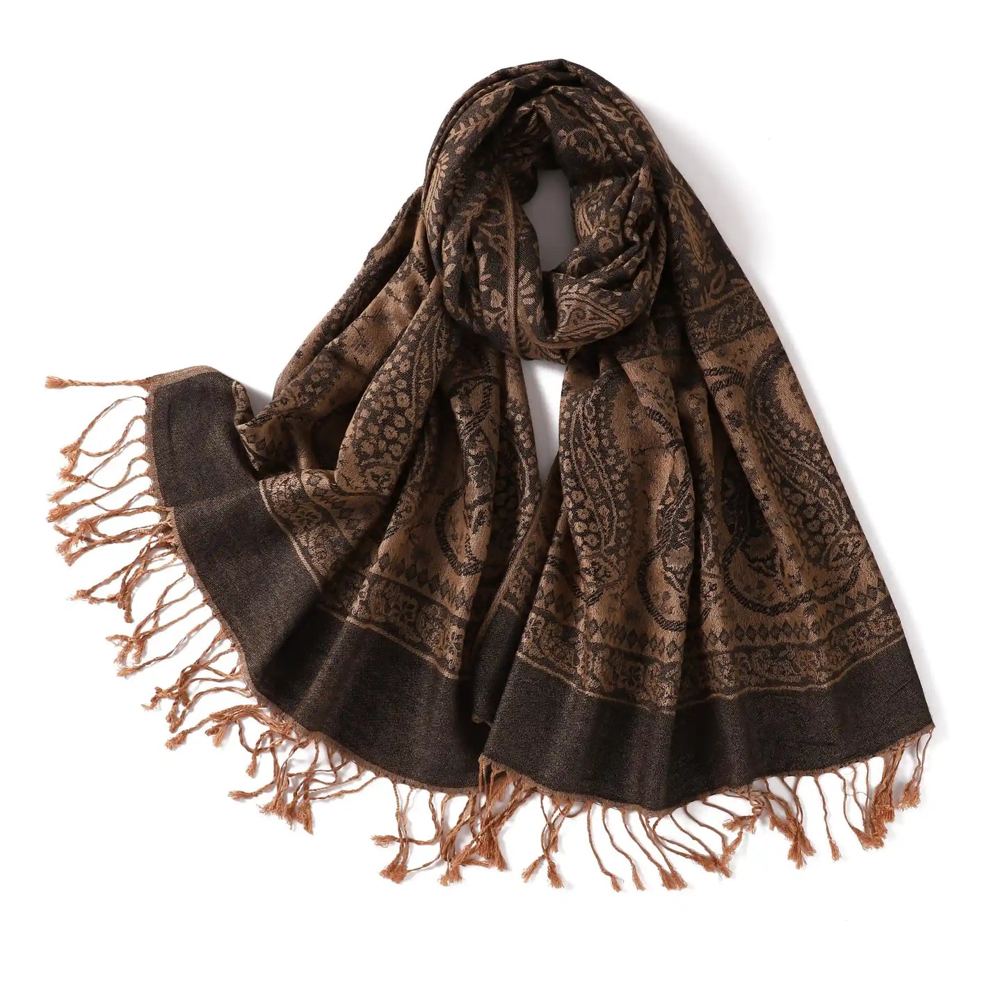 Wholesale Luxury Paisley Shawls Bulk Pack Jacquard Pashmina Women