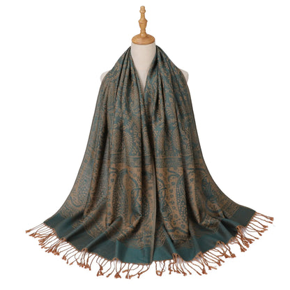 Wholesale Luxury Paisley Shawls Bulk Pack Jacquard Pashmina Women