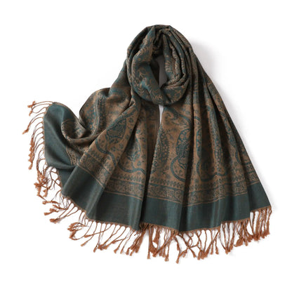 Wholesale Luxury Paisley Shawls Bulk Pack Jacquard Pashmina Women