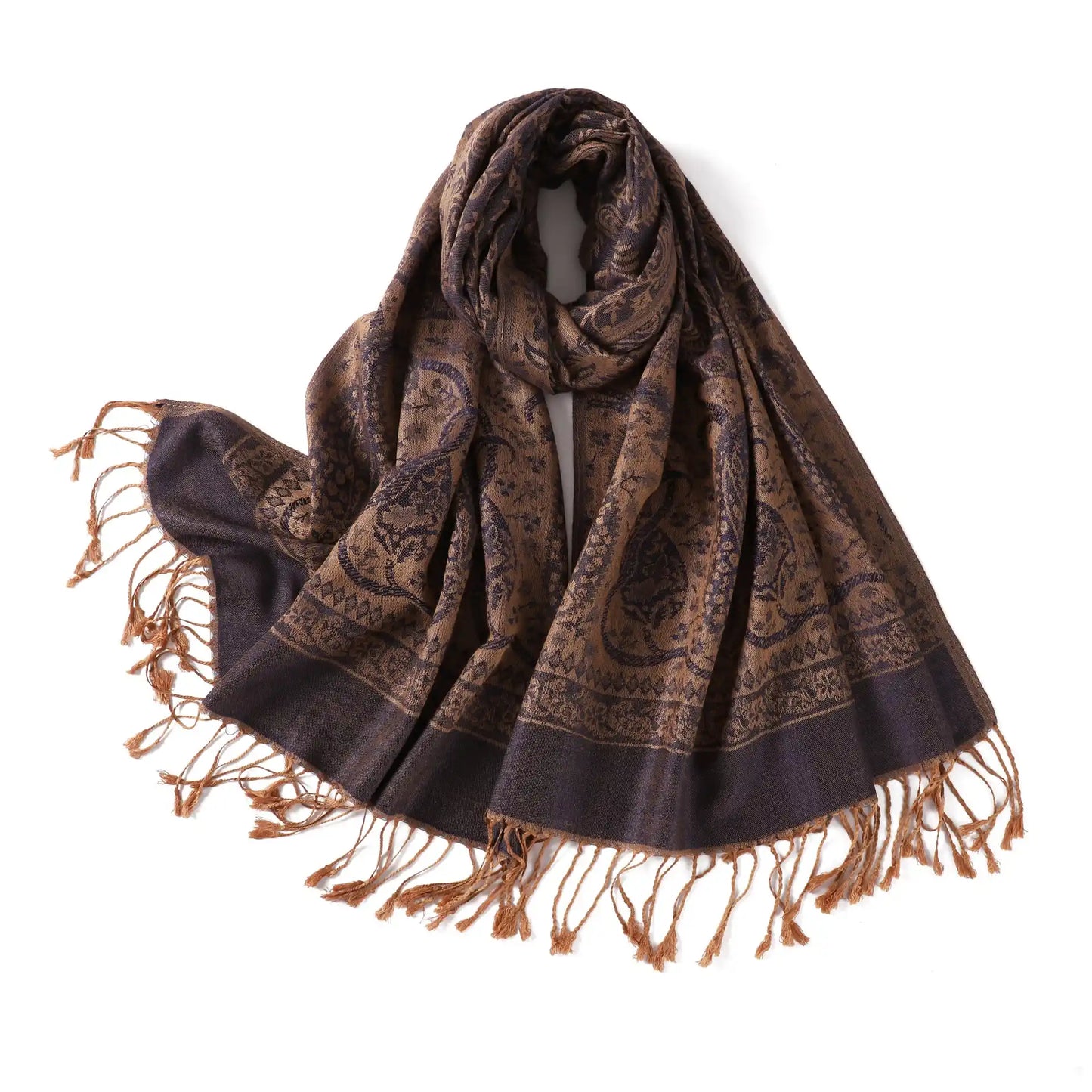 Wholesale Luxury Paisley Shawls Bulk Pack Jacquard Pashmina Women