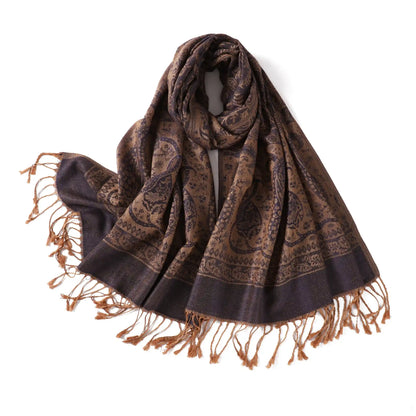 Wholesale Luxury Paisley Shawls Bulk Pack Jacquard Pashmina Women