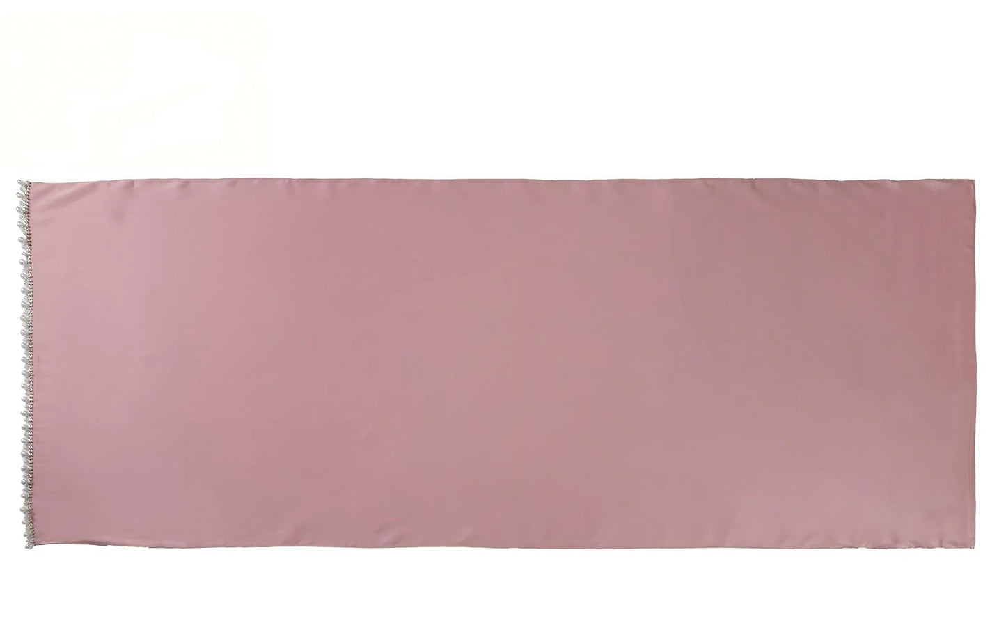 Wholesale Luxury Pearl Beaded Hijab Solid Color Pearl Trim Muslim Scarf