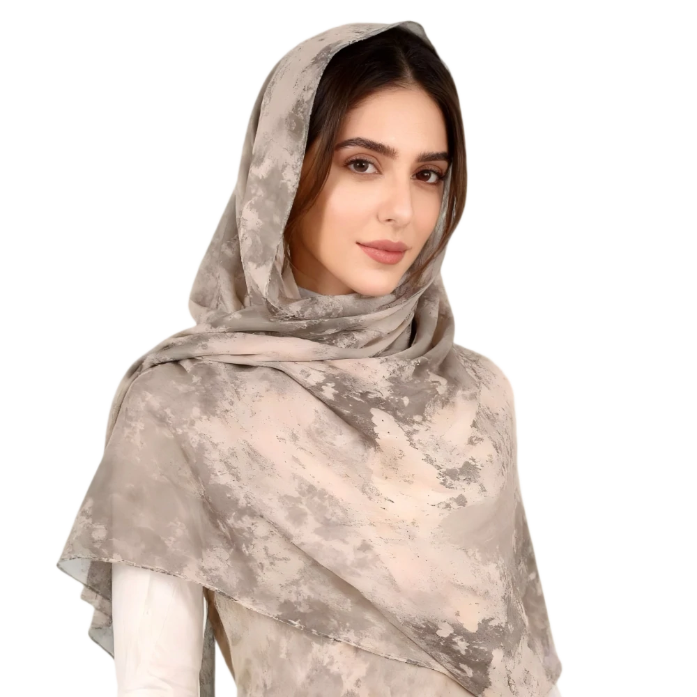 Wholesale Luxury Watercolor Abstract Printed Hijab Scarf Pack